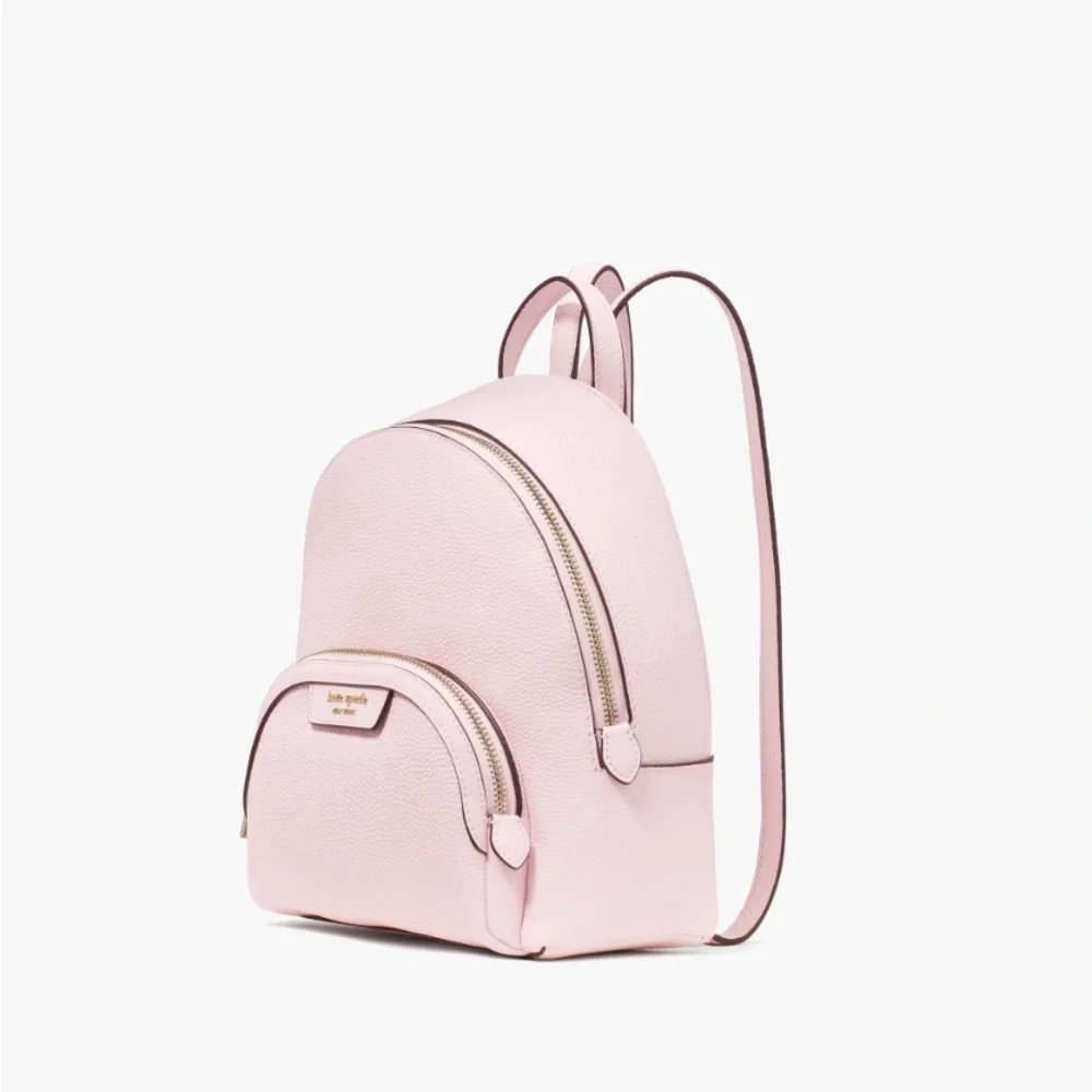 Kate Spade Hudson Pebbled leather Pink Backpack NWT - Picture 3 of 5